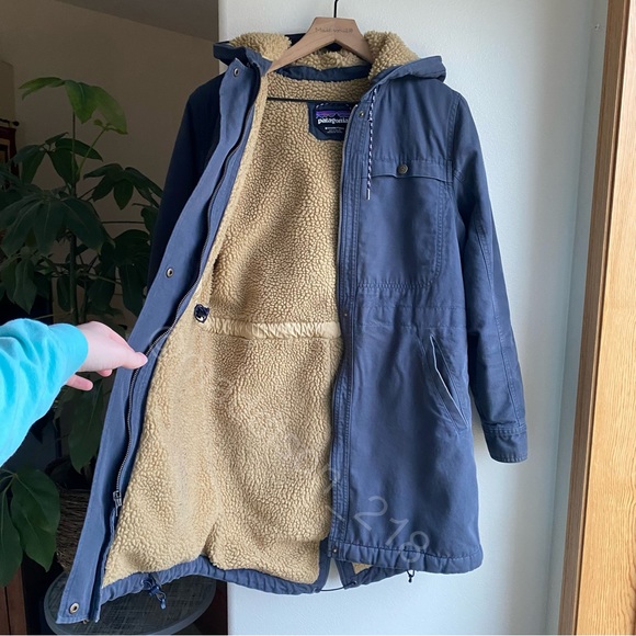 Patagonia Jackets & Blazers - Patagonia Prairie Dawn Insulated Parka Medium Smolder Blue Regular Fit Canvas M